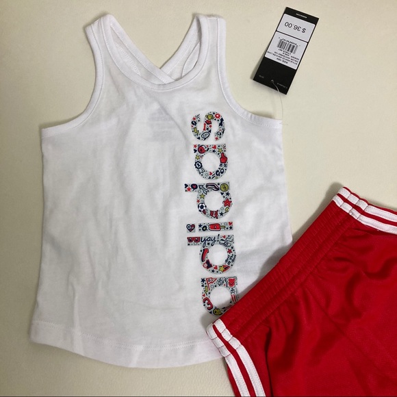 Adidas Baby girl Cute Short set 2086 - Picture 2 of 4